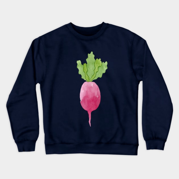 Cute and ripe watercolor beetroot Crewneck Sweatshirt by vadimfromm